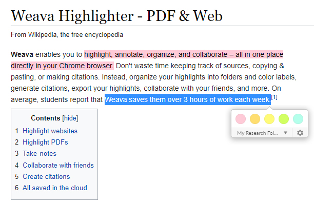 Weava Chrome Extension Highlighter PDFs & Web - FSI