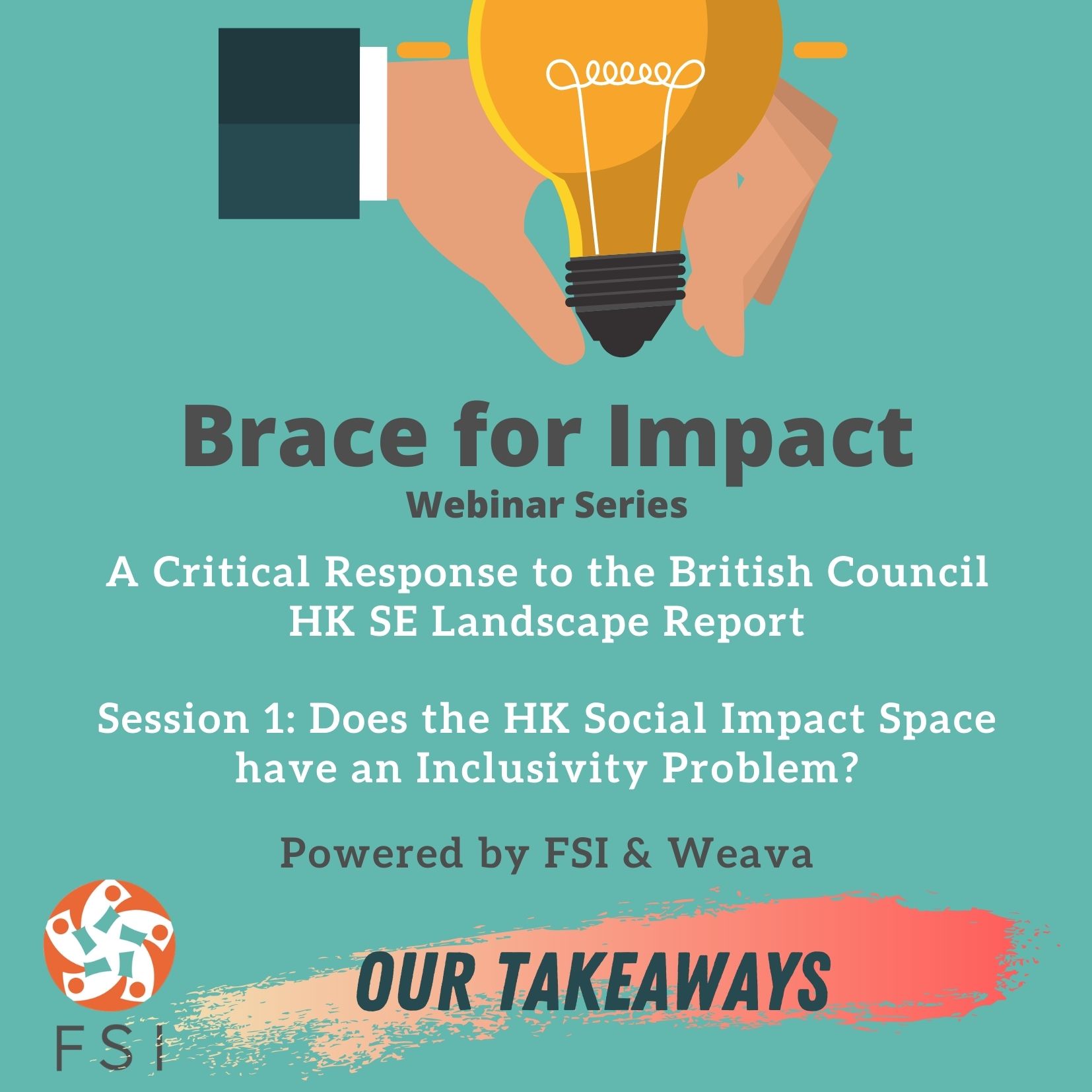 Brace for Impact Webinar takeaway