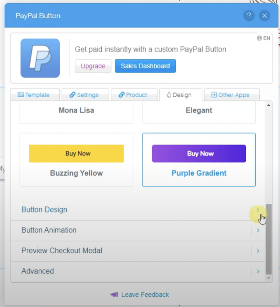 18-2. Design your Paypal button