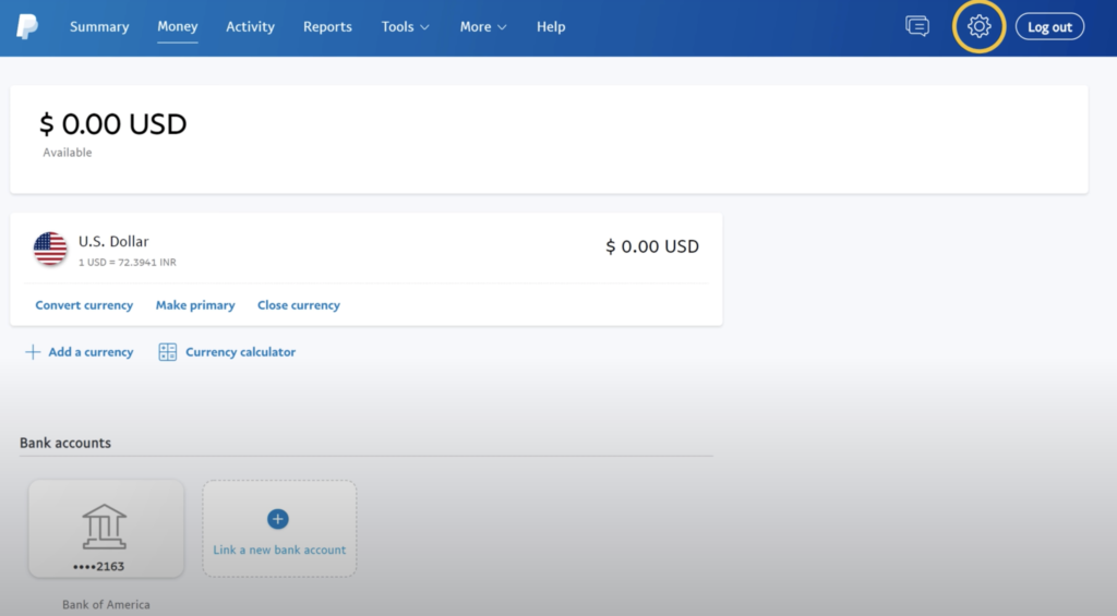 19. Paypal dashboard