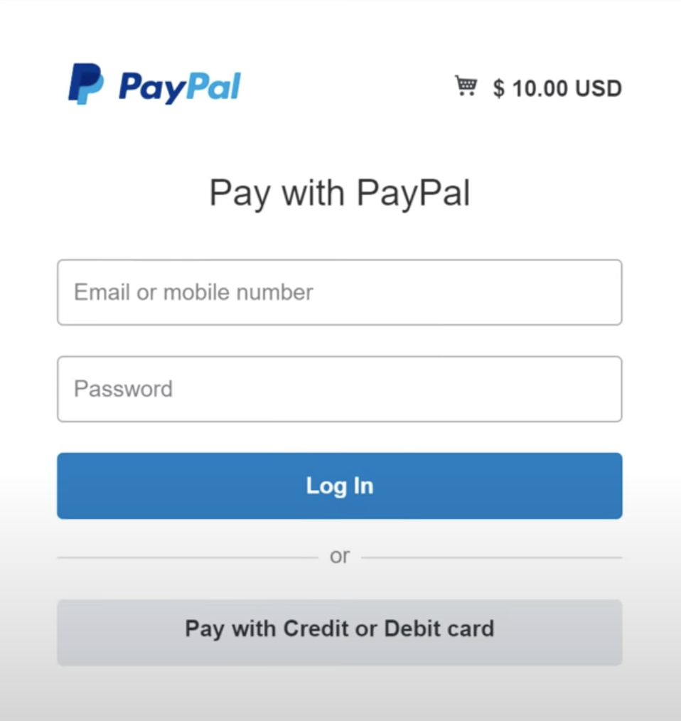 23. Pay with credit or debit card
