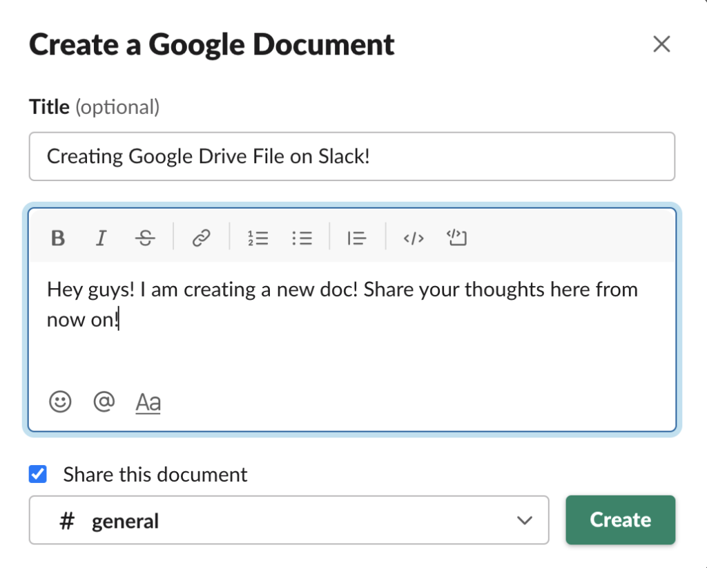 41. Google Drive on Slack