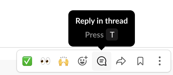 8. Slack thread