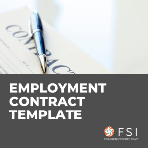 Employment contract template