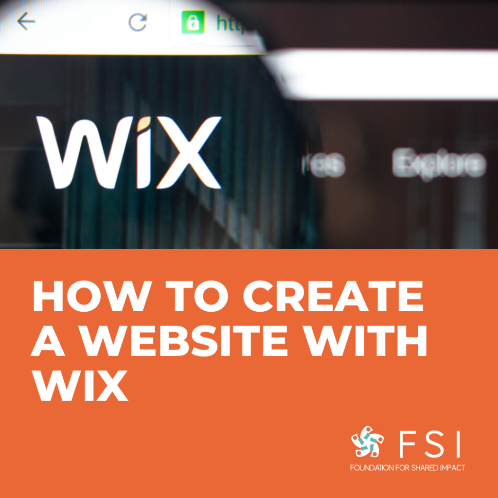 How to create a website with Wix
