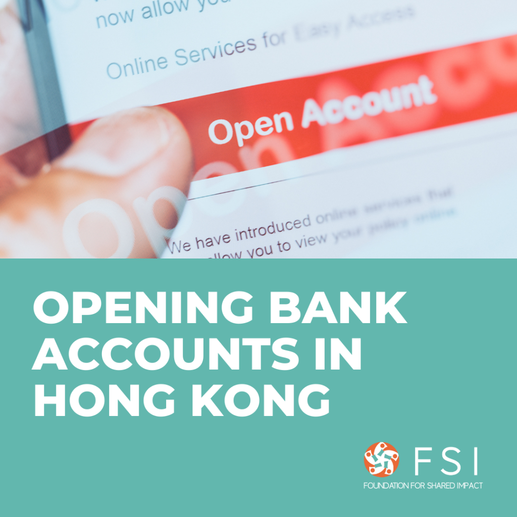 Opening bank accounts in HK
