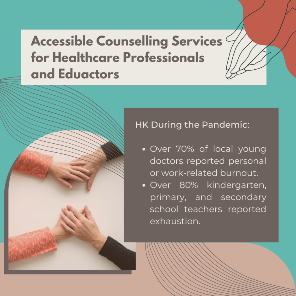 Subsidized Counselling Services for Healthcare Professionals and Educators in HK