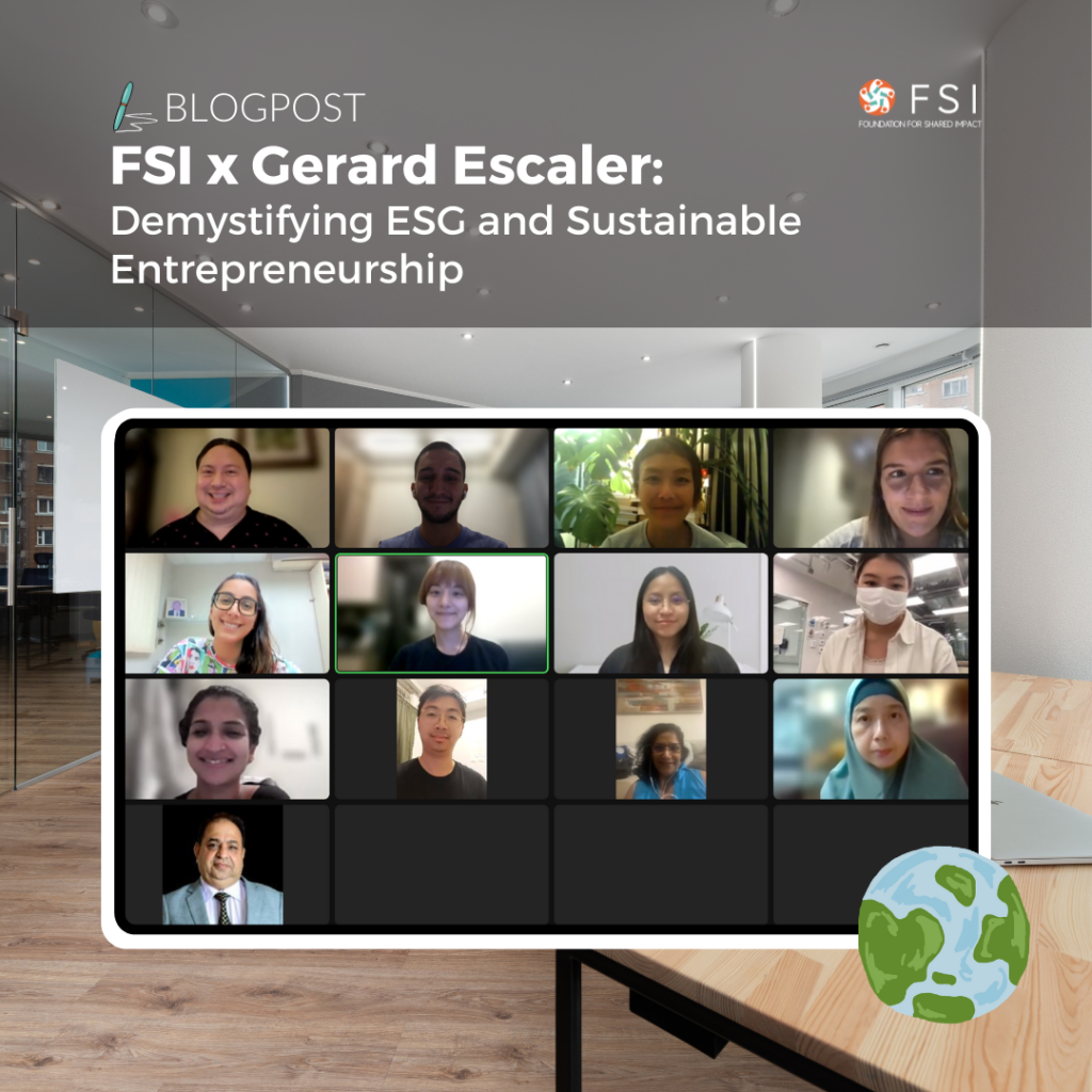 Demystifying ESG and Sustainable Entrepreneurship