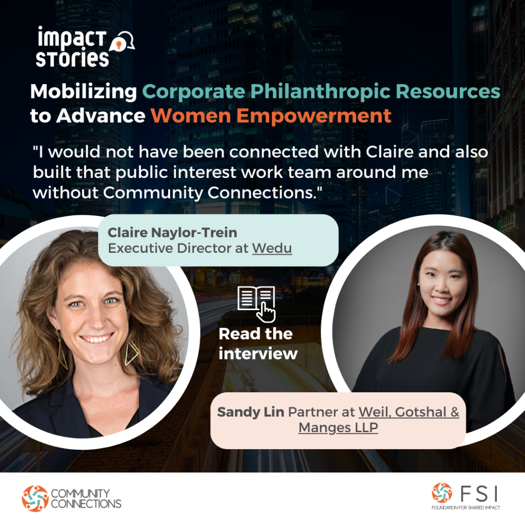 Impact Story: Mobilizing Corporate Philanthropic Resources to Advance Gender Equality and Women Empowerment 