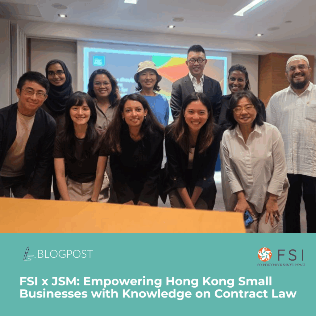 FSI x JSM: Empowering Hong Kong Small Businesses with Knowledge on Contract Law