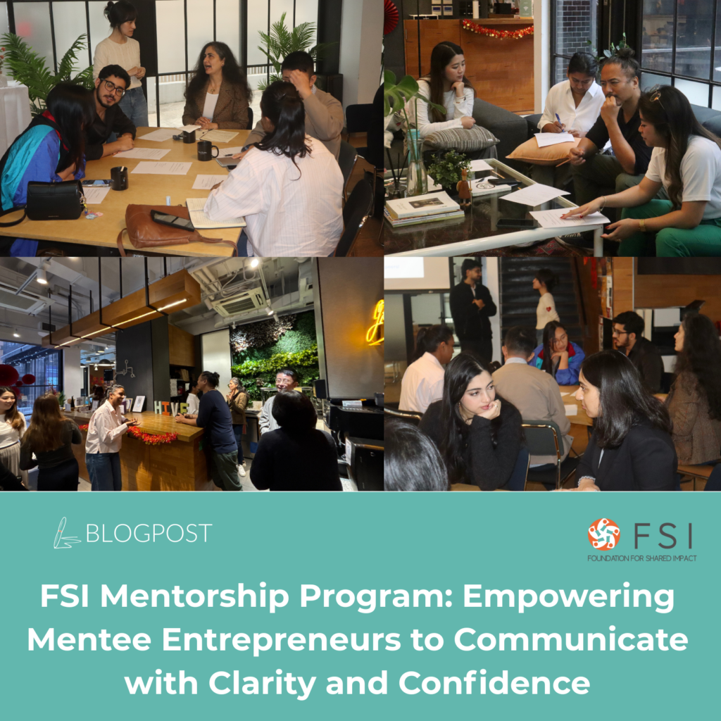 FSI Mentorship Program Pitching Workshop